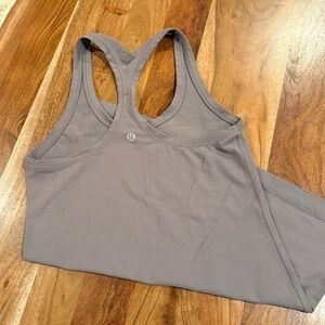 Lululemon Grey Fitted Racerback Tank Top
